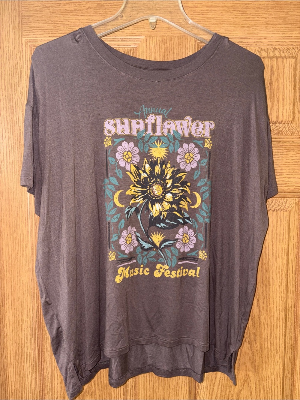 Maurices Brown Sunflower Music Festival Graphic Tee